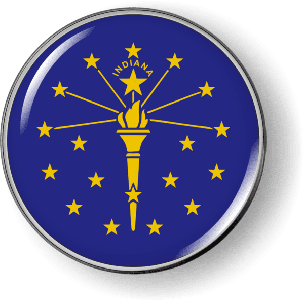 Indiana - State Flag Emblem
